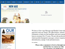 Tablet Screenshot of newagemassageandhealthcenter.com